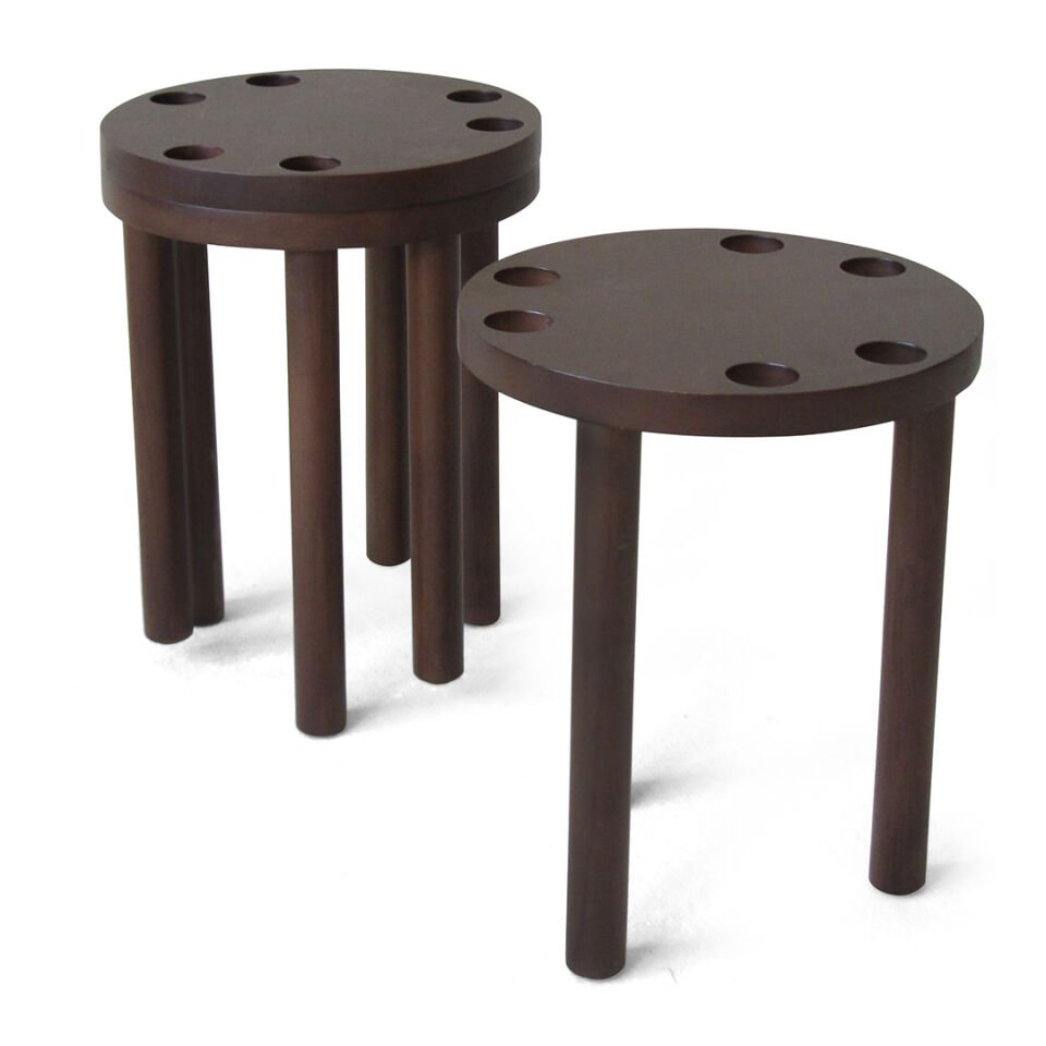 Trio Tabure Ceviz