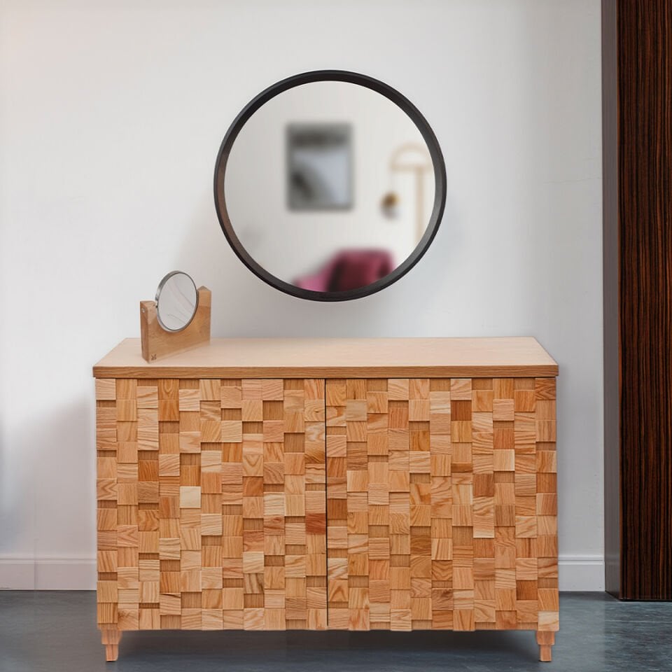 Akis Symbol Wall Mirror Black