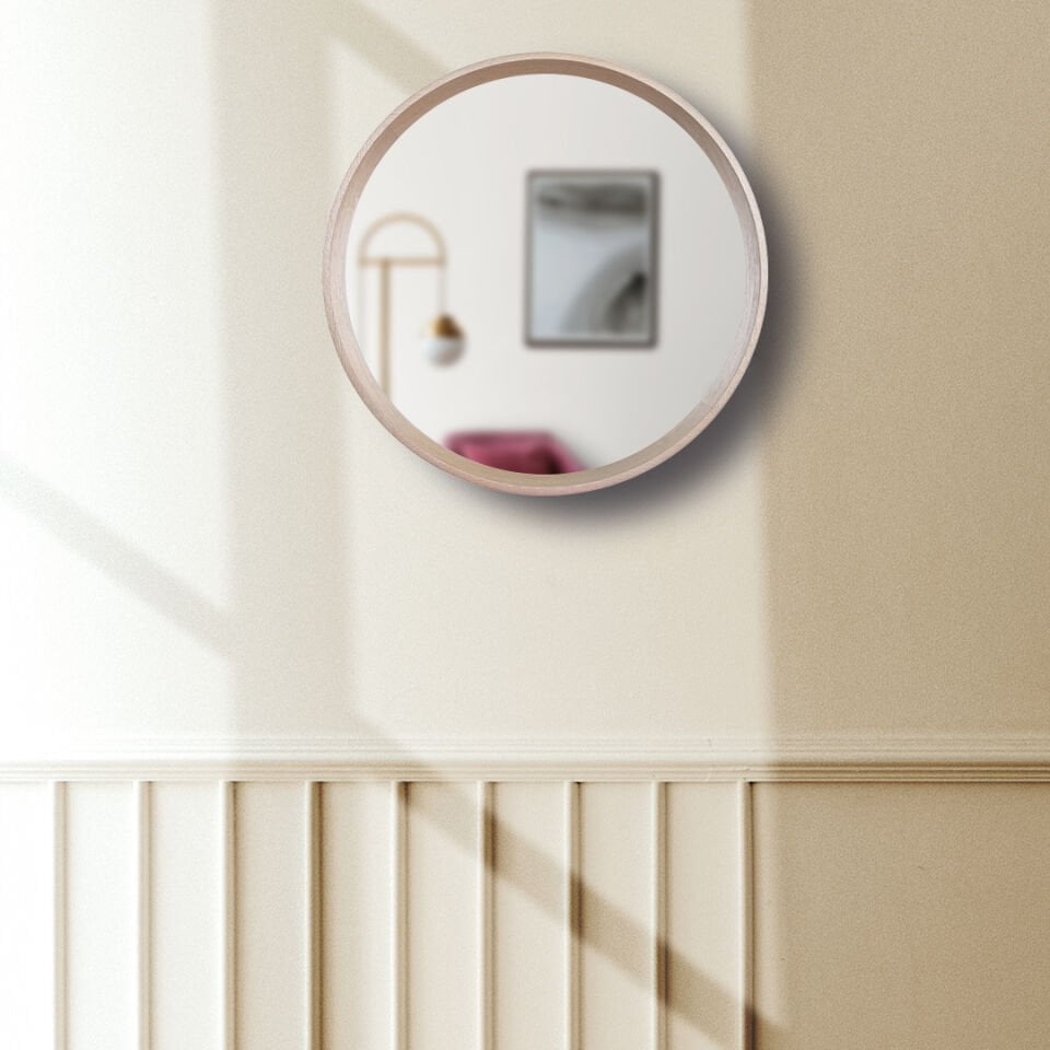 Akis Sembol Duvar Aynası Gri