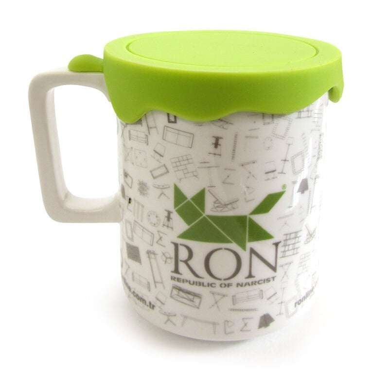 Paint Mug Tall Kupa Yeşil Ron Baskılı