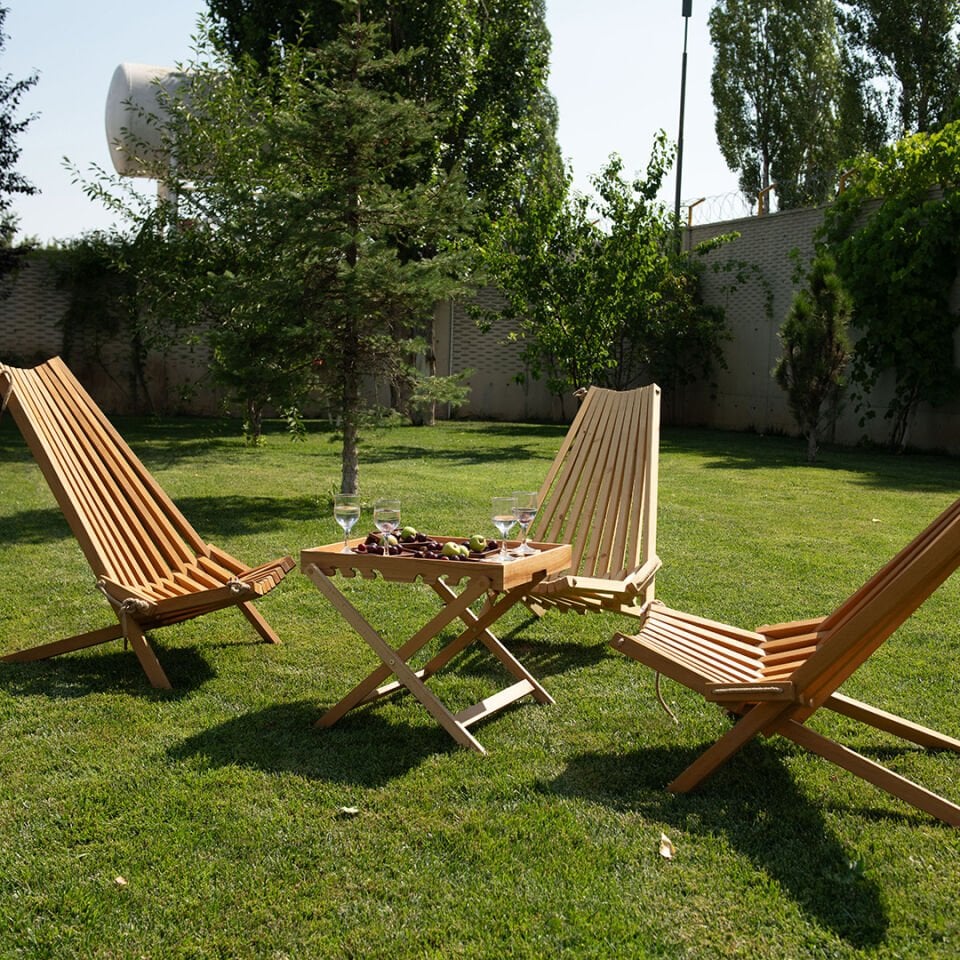 Therapy Chair Wooden Sunbed