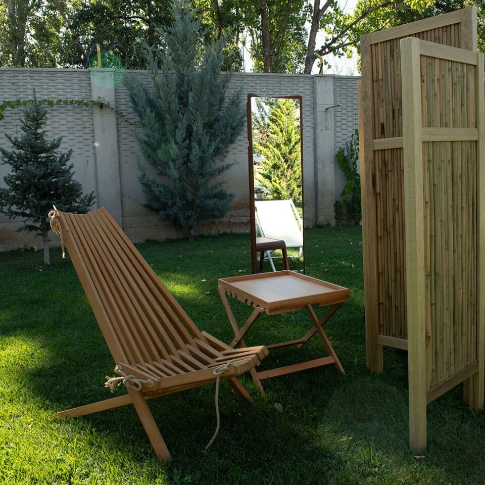 Therapy Chair Wooden Sunbed