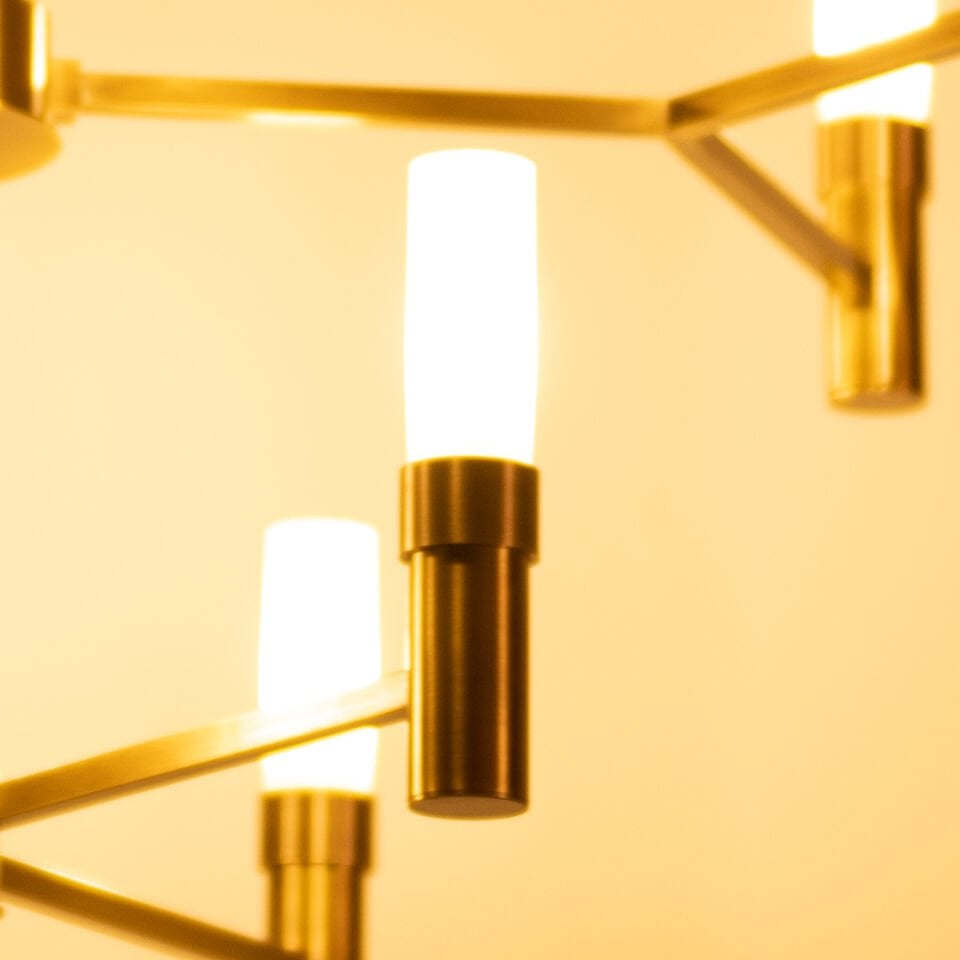 Ahtapot Brass Chandelier