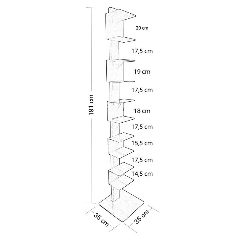 Ghost Floor Bookshelf