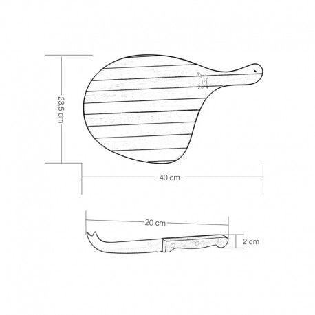 Cheese Board & Cheese Knife