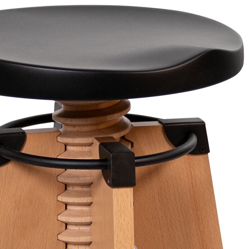 Burgu Roller Sandalye Siyah