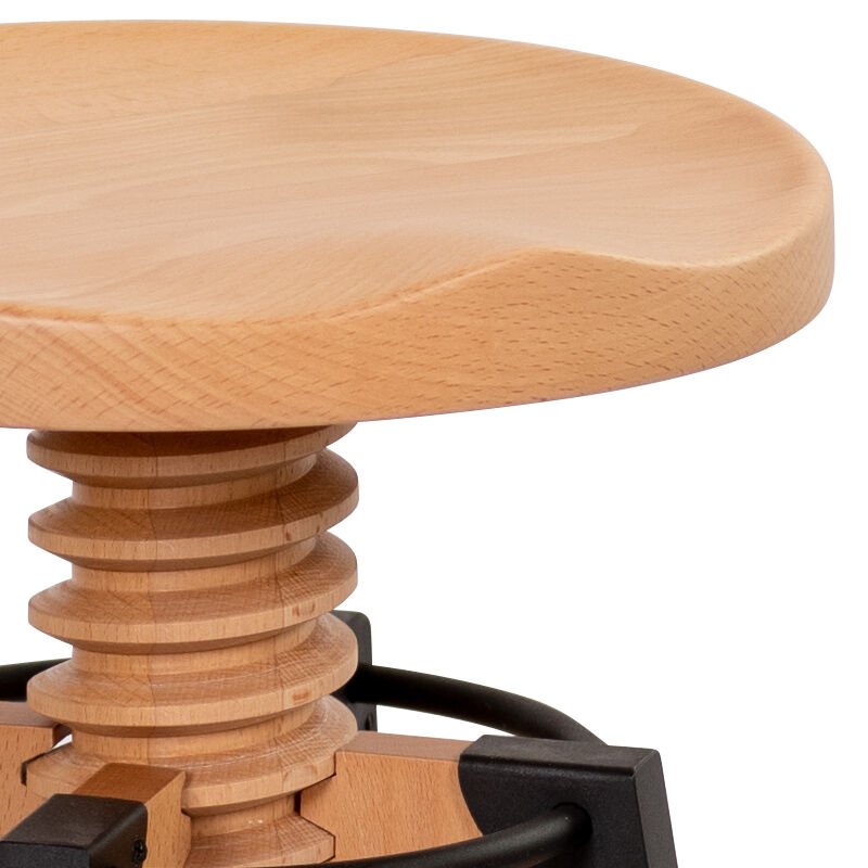 Burgu Roller Sandalye Naturel