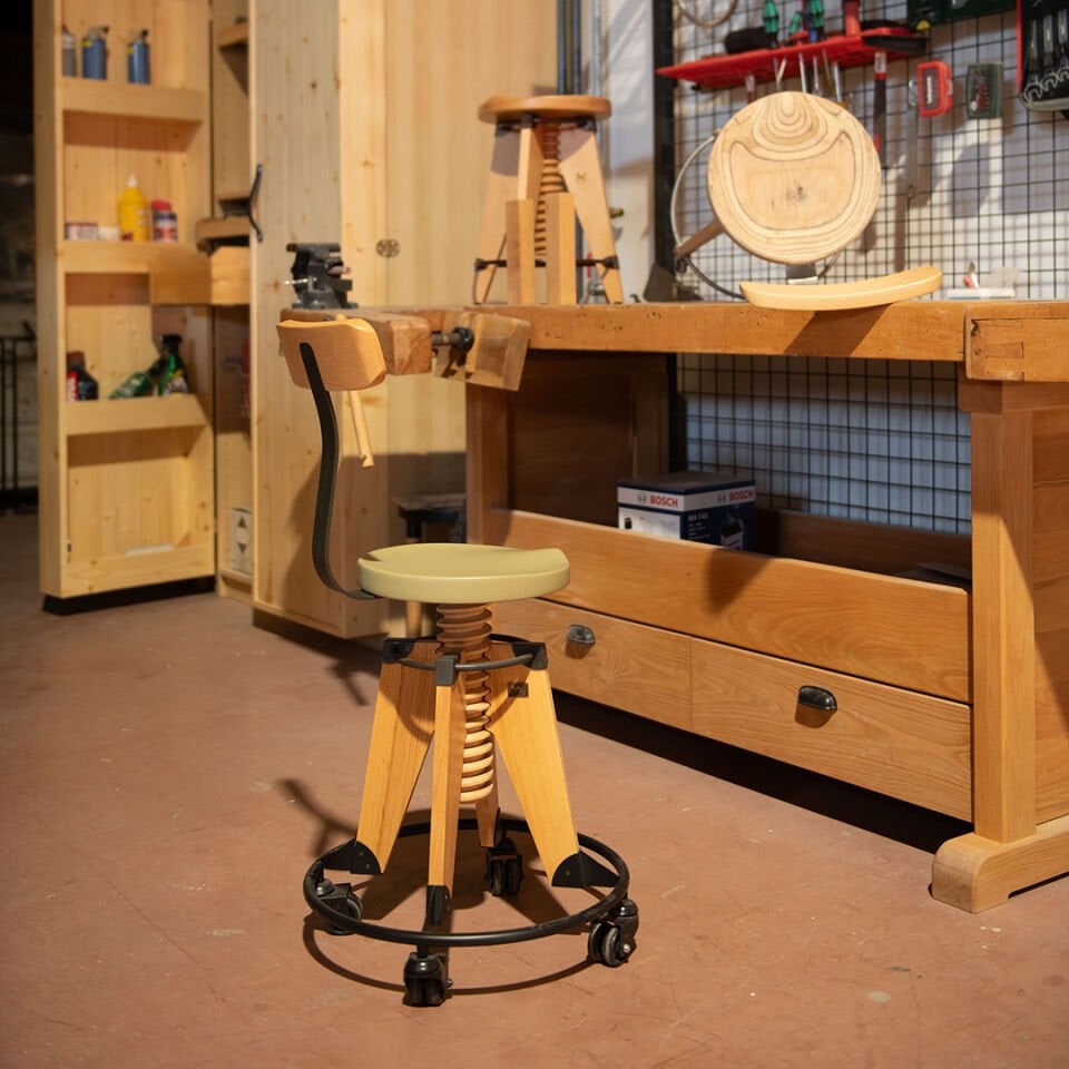 Burgu Roller Sandalye Yeşil