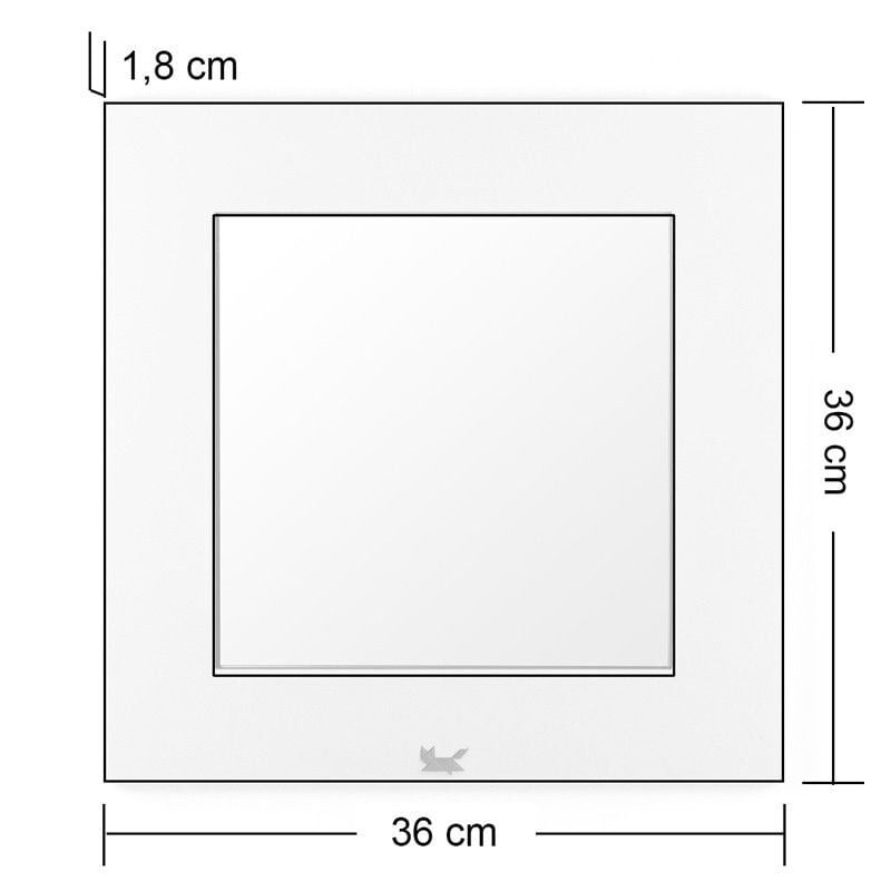 Akismal S Duvar Aynası Beyaz