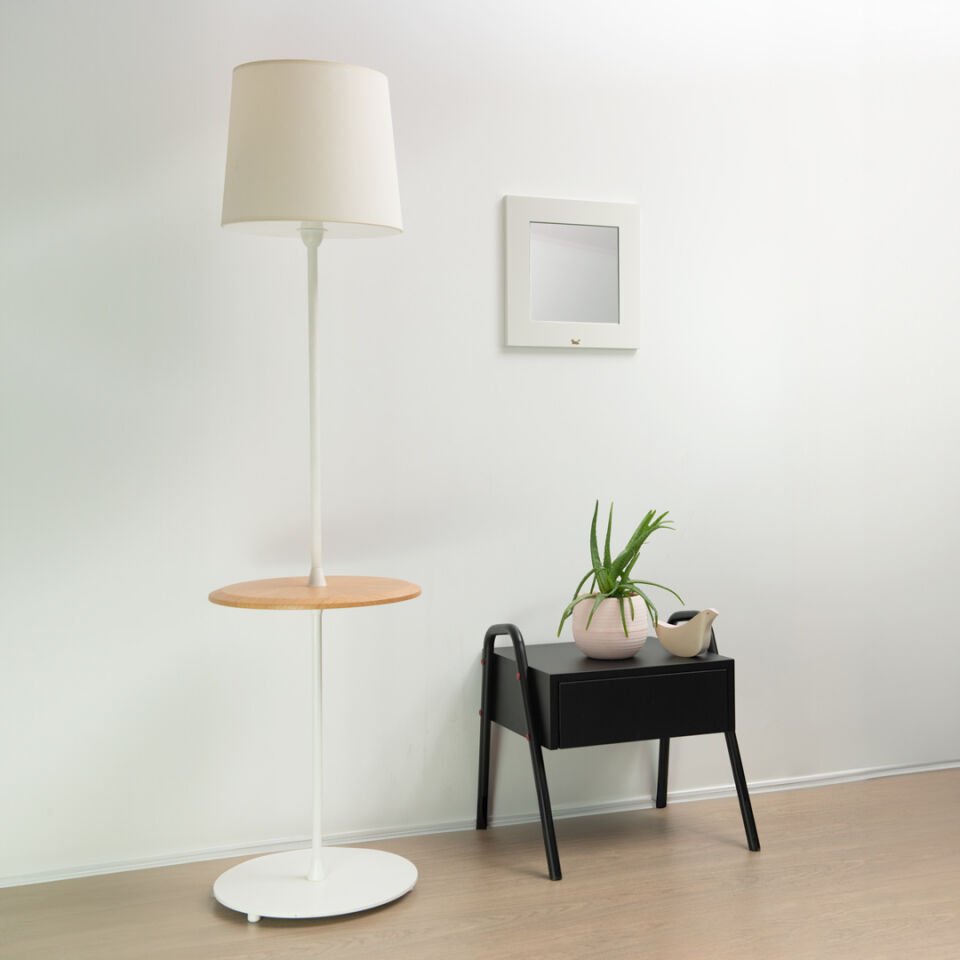 Akismal S Duvar Aynası Beyaz