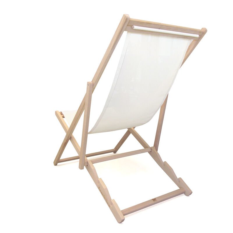 Ron Chillong Ahşap Şezlong Naturel