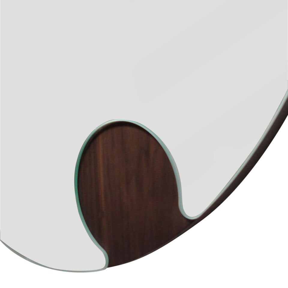 Akis 20 Duvar Aynası Ceviz-Siyah