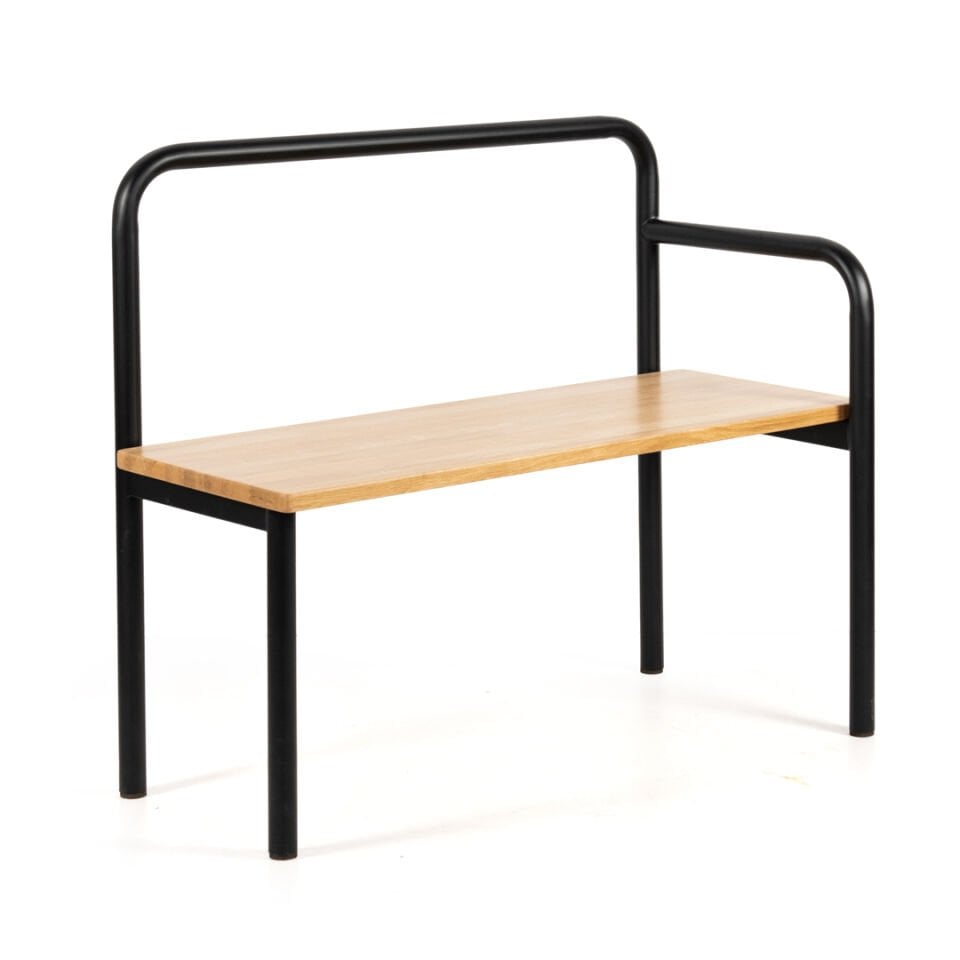 Ron U Bench Renkli Siyah-Meşe