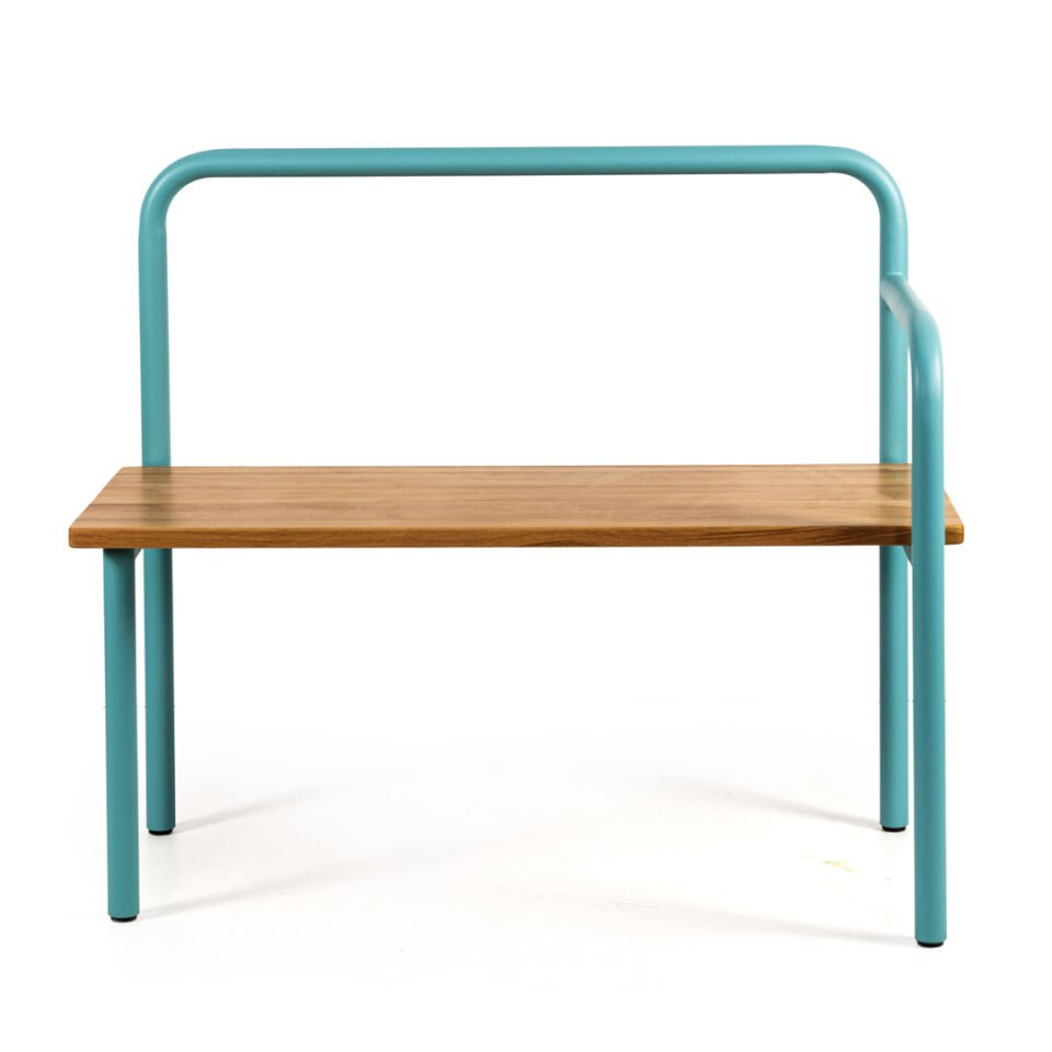 Ron U Bench Renkli Mavi-Meşe