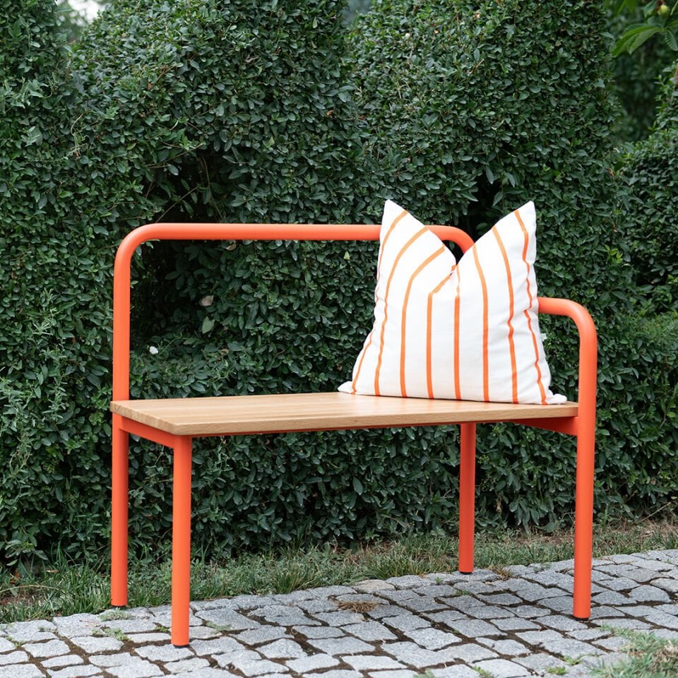 Ron U Bench Renkli Mercan-Meşe