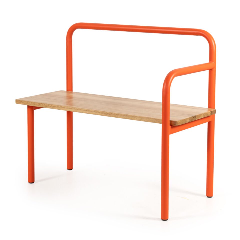 Ron U Bench Renkli Mercan-Meşe