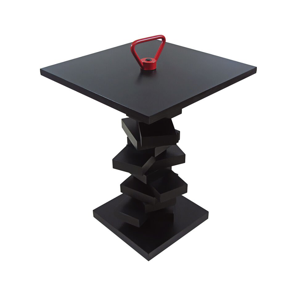 Kitkat Sehpa Siyah-Kırmızı