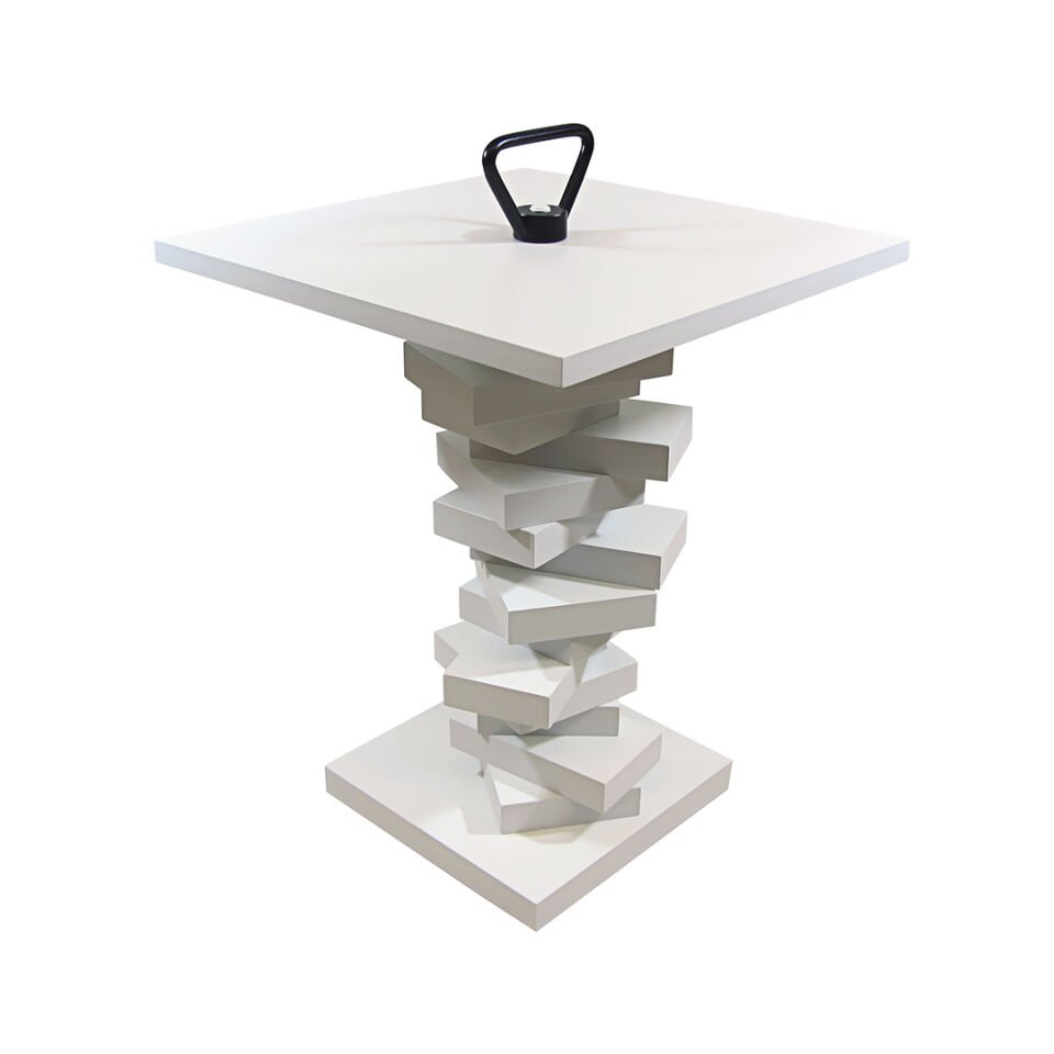 Kitkat Sehpa Beyaz-Siyah