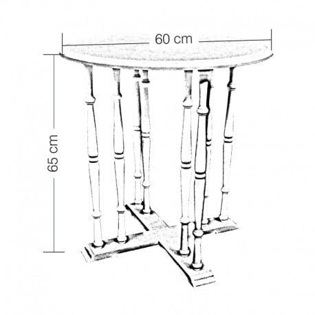 İstanbul Sehpa Siyah-Siyah