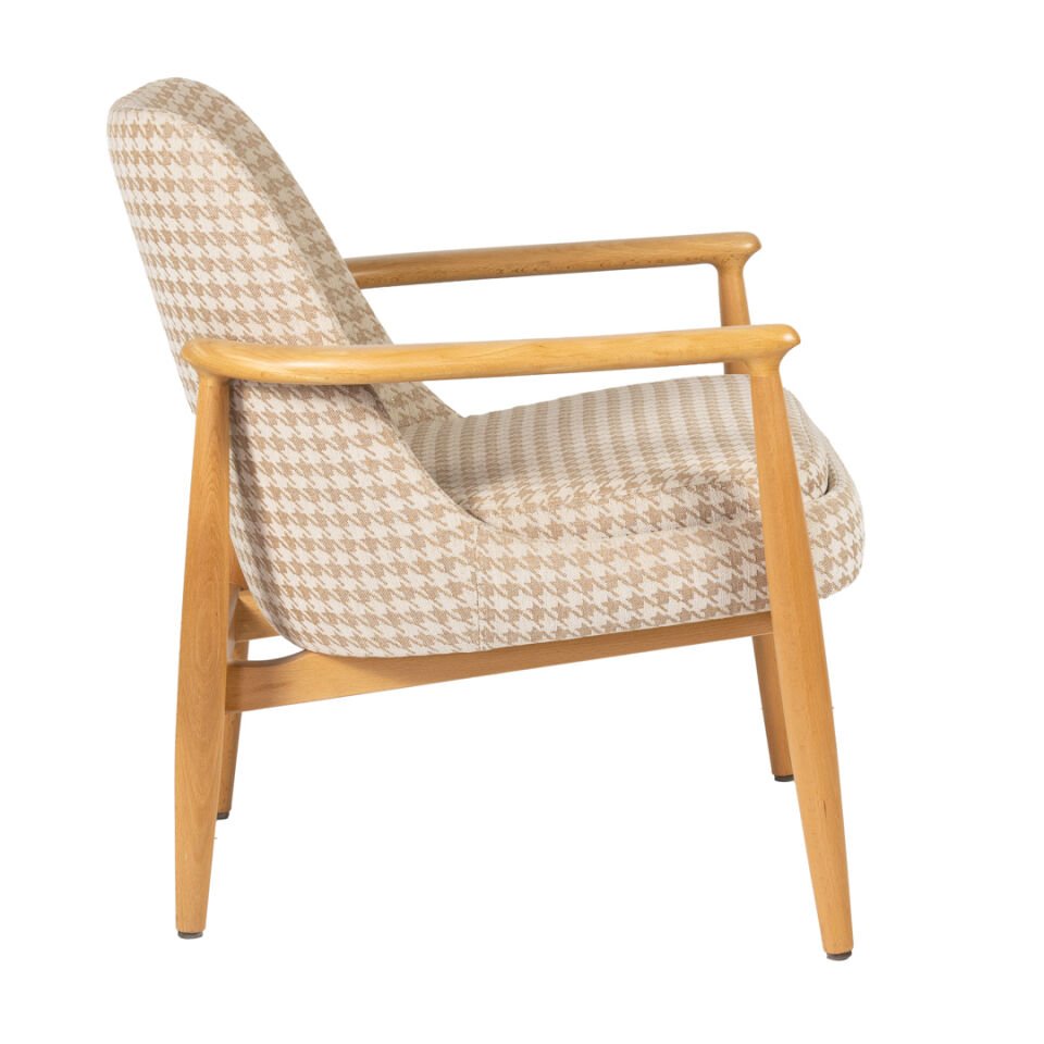 Rondic Kumaş Berjer Kahverengi Kazayağı