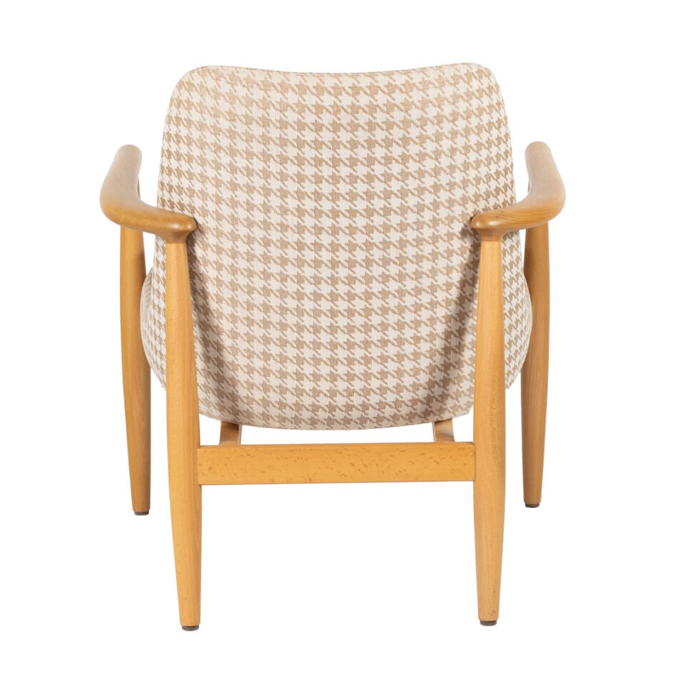 Rondic Kumaş Berjer Kahverengi Kazayağı