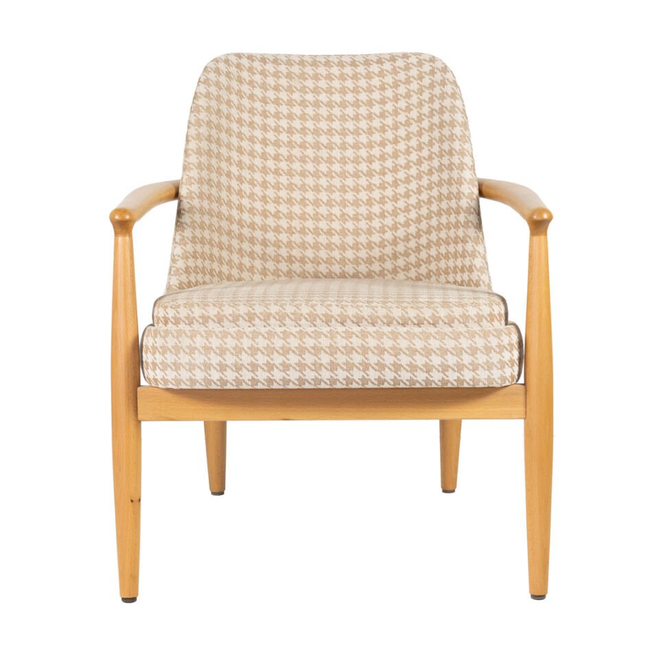 Rondic Kumaş Berjer Kahverengi Kazayağı