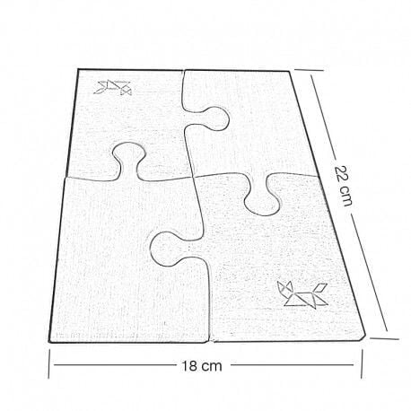 Puzzle Mat Bardak Altı