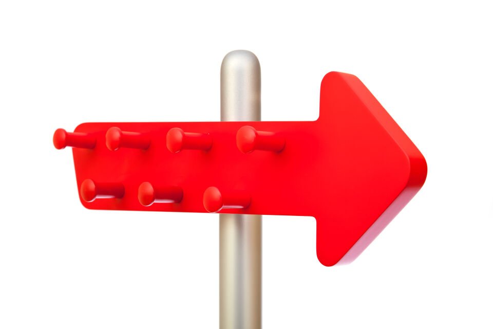 Oneway Ahşap Askılık Kırmızı