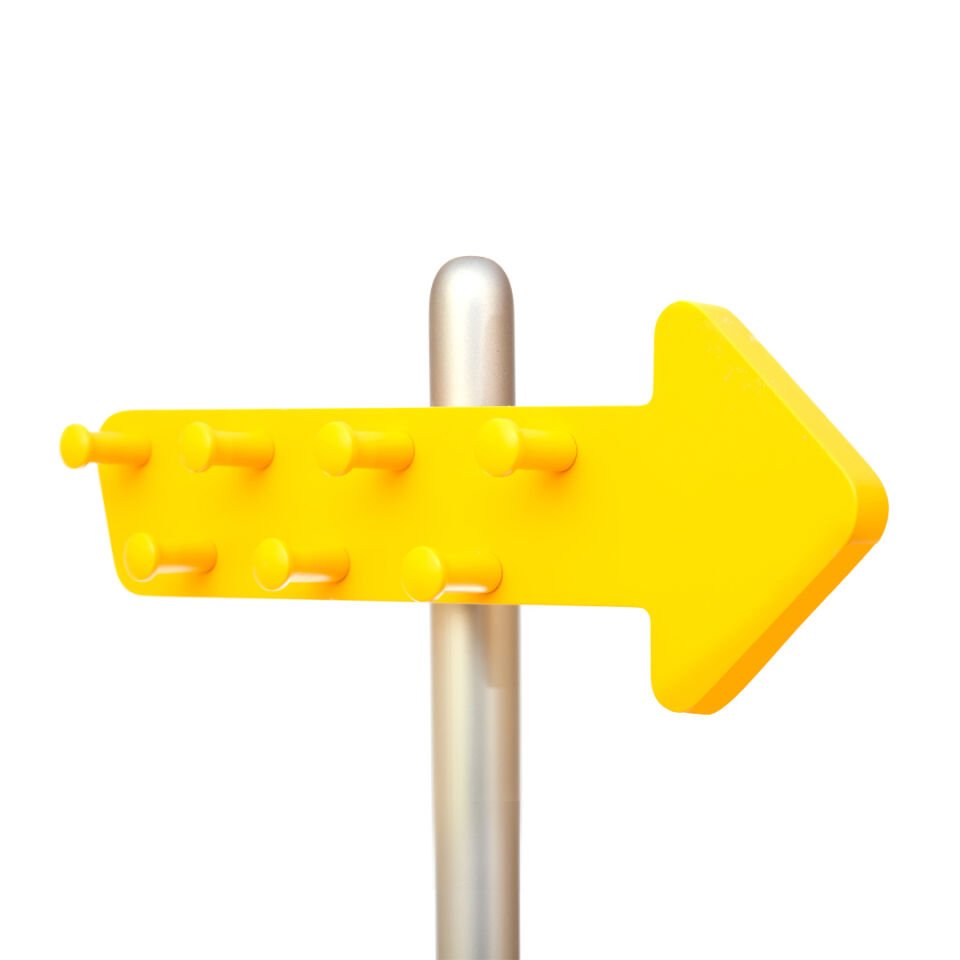 Oneway Ahşap Askılık Sarı