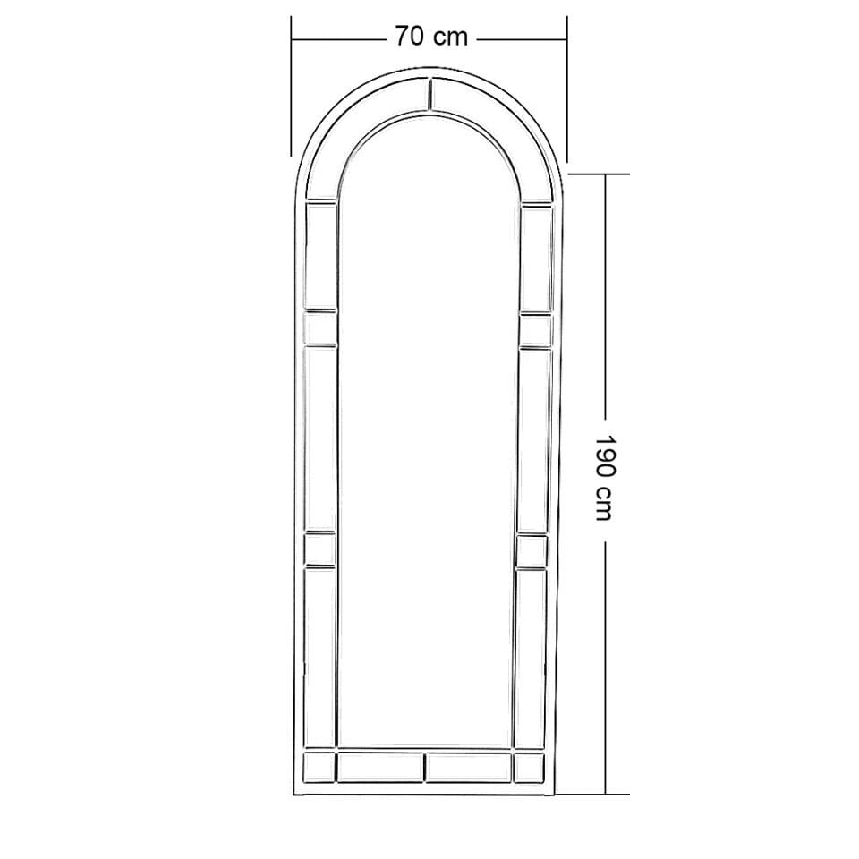 Akis 35 Dekoratif Boy Aynası Gold