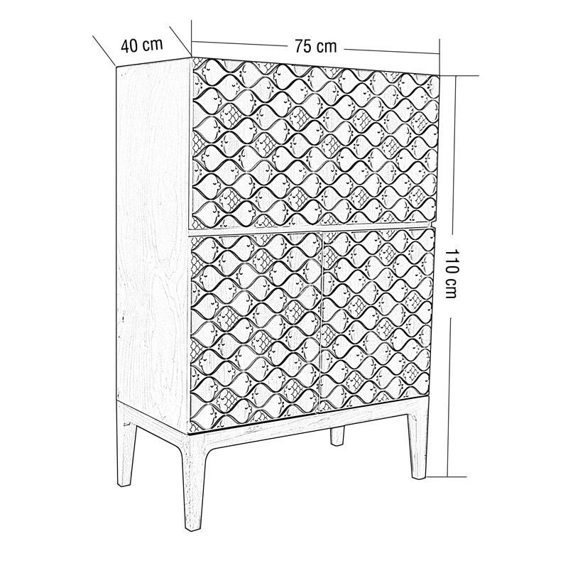 Spring Çalışma Masalı Dolap Flower