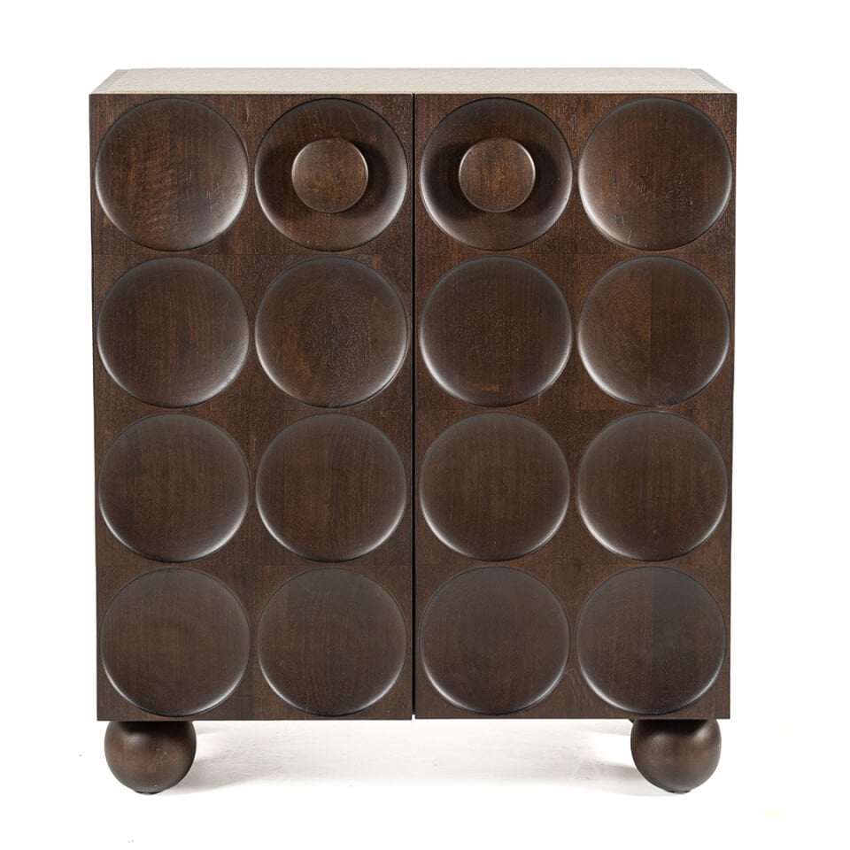 Circles Ahşap Bar Dolabı