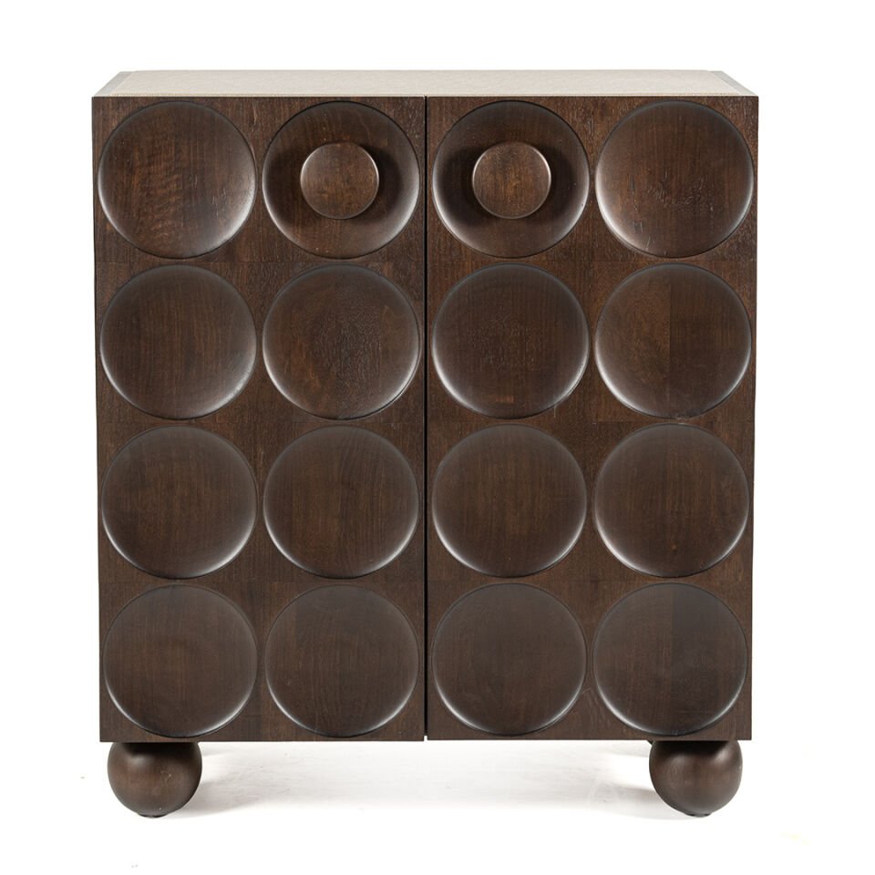 Circles Ahşap Bar Dolabı