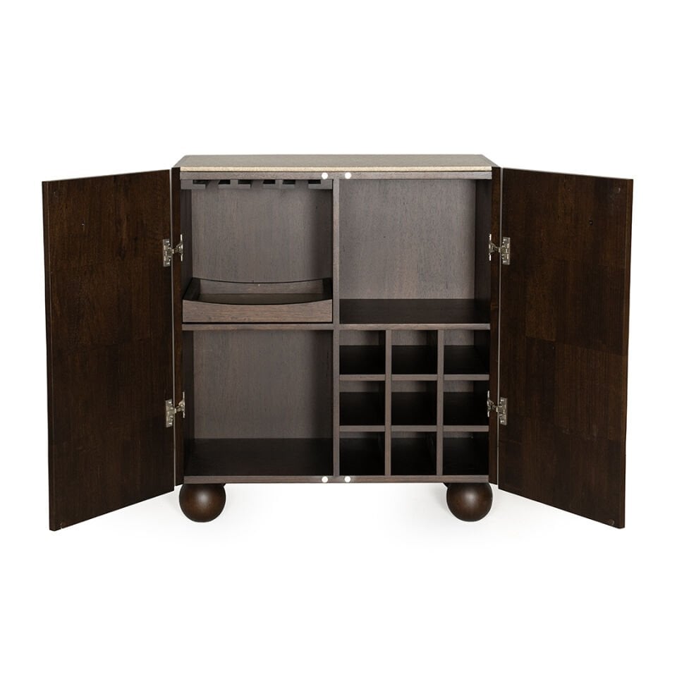 Circles Ahşap Bar Dolabı