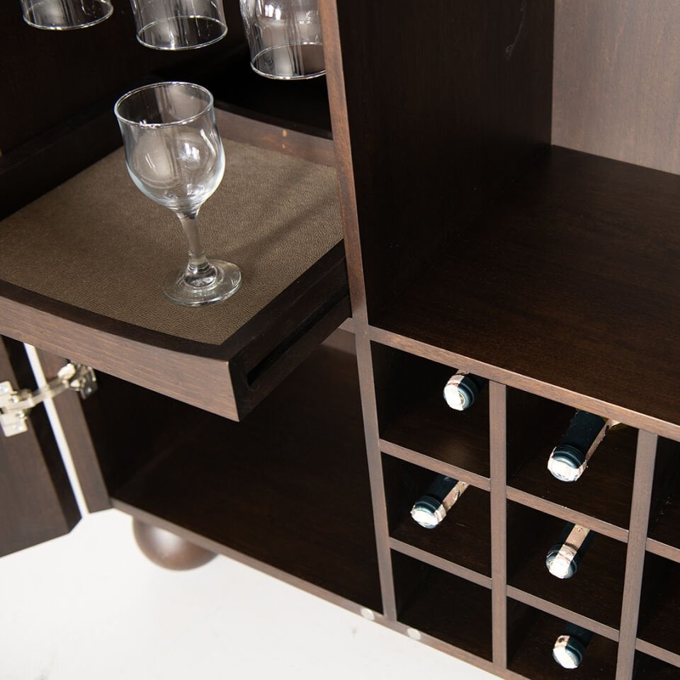 Circles Ahşap Bar Dolabı