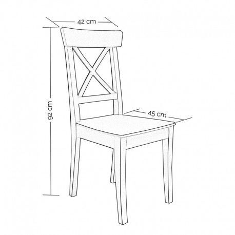 Cross Ahşap Sandalye